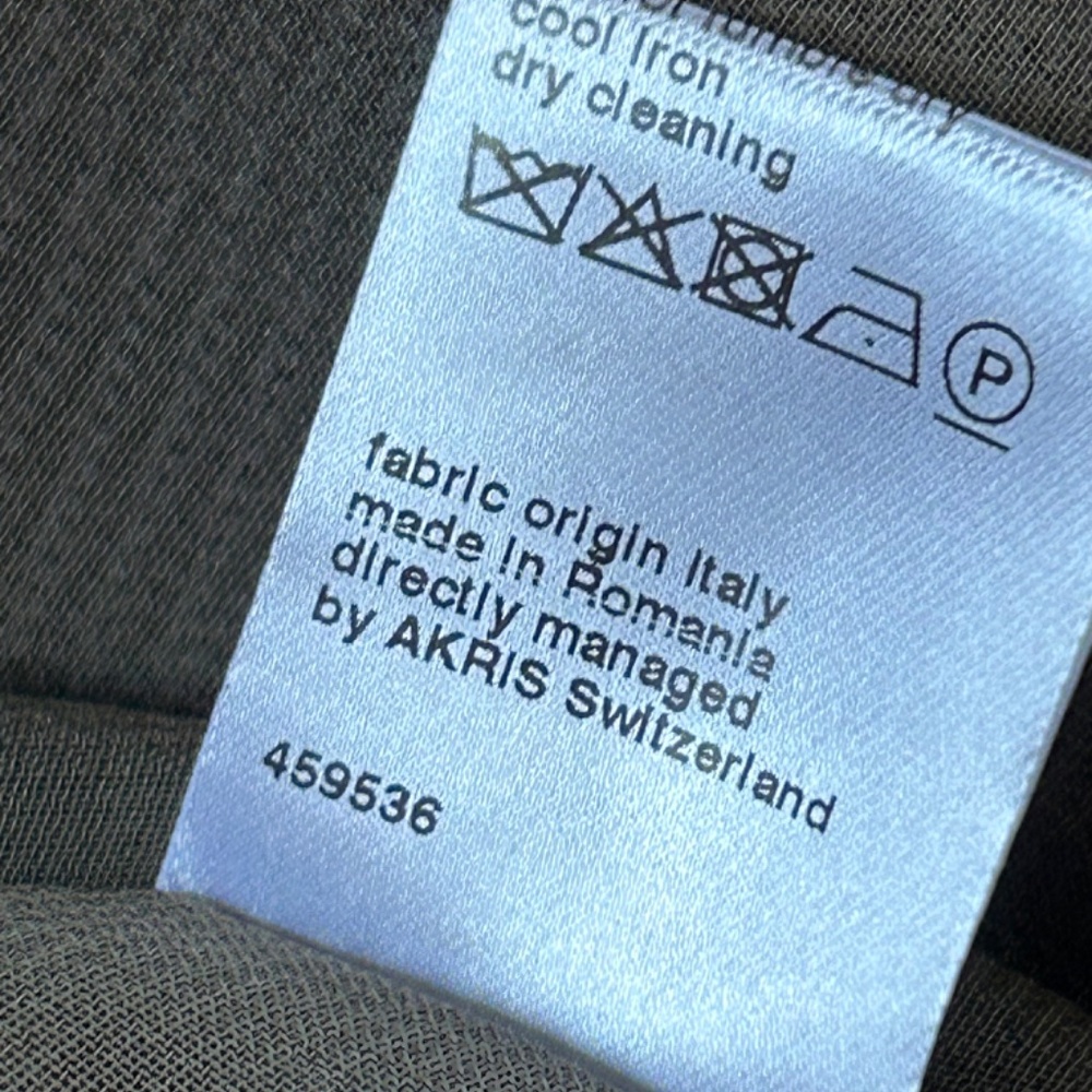 Akris Multicolor Asymmetrical Sleeveless Wool Dress, Size 12 - Picture 8 of 15